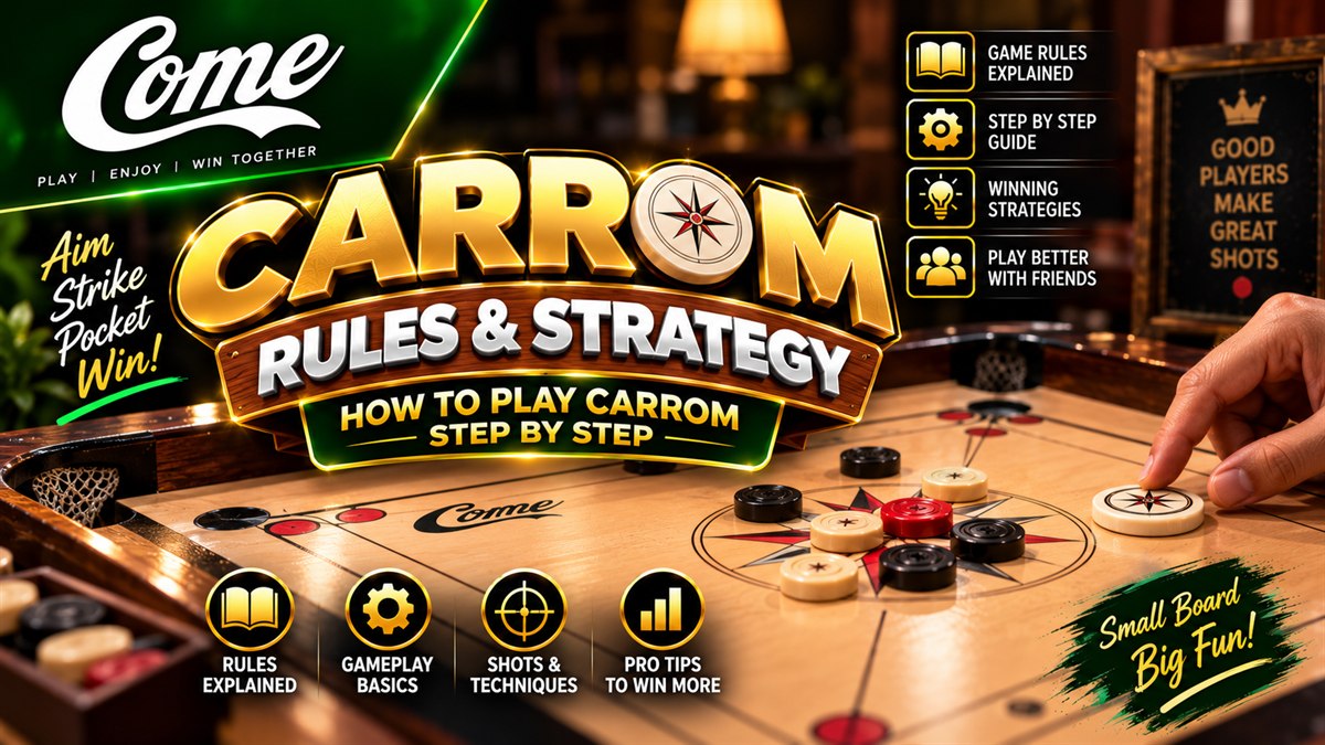 Carrom Rules: How to Play Carrom, Step by Step