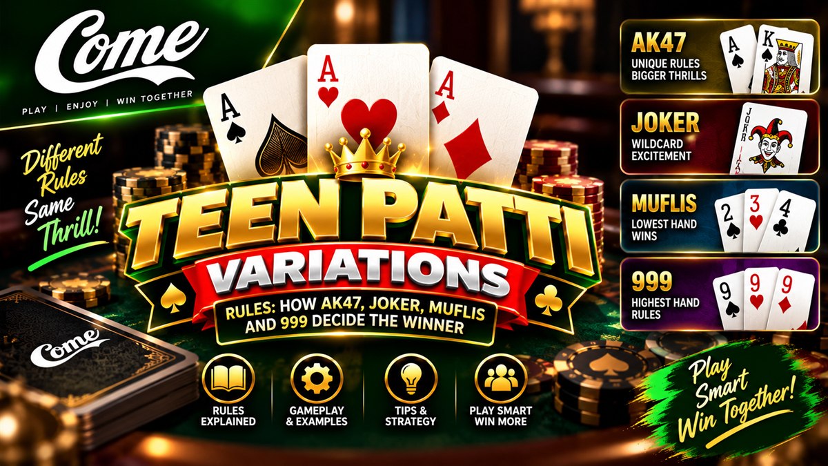 Teen Patti Variations Rules: How AK47, Joker, Muflis and 999 Decide the Winner